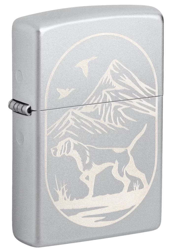 Zippo 205 Hunting Dog Design