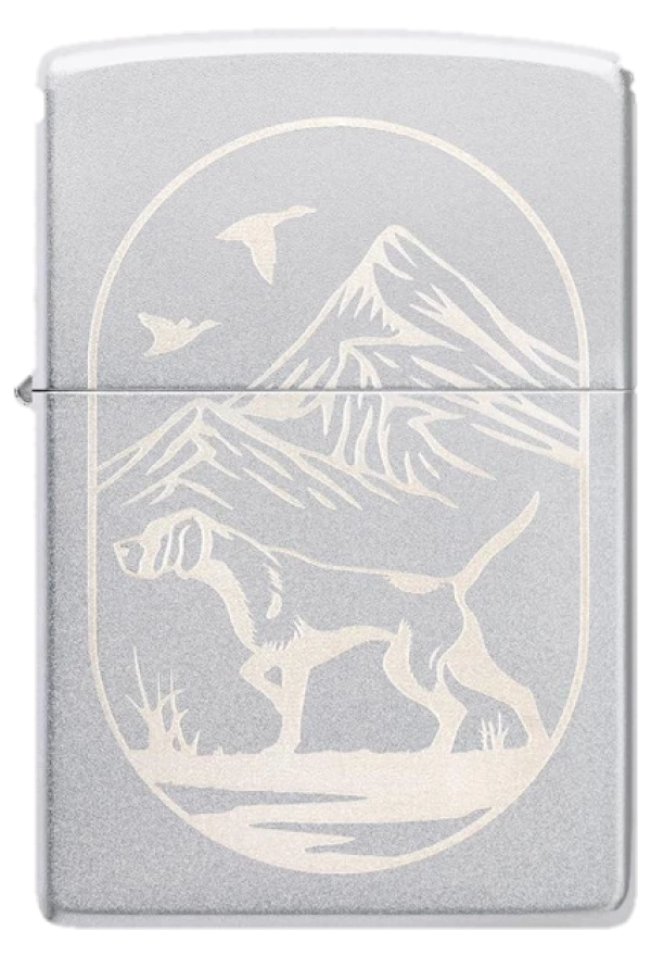 Zippo 205 Hunting Dog Design