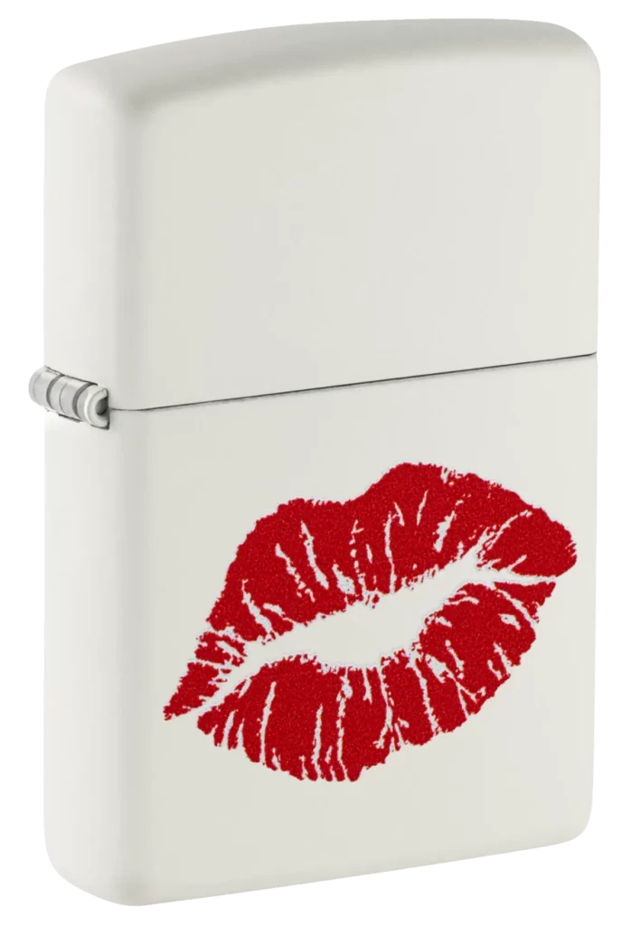 Zippo 214 Red Lips Kiss Design