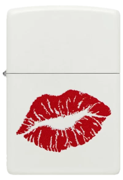 Zippo 214 Red Lips Kiss Design