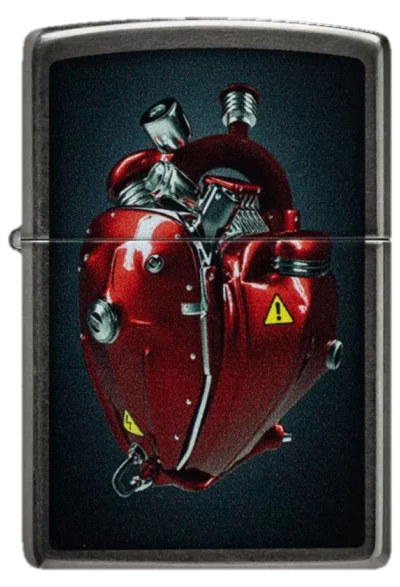 Zippo 28378 Heart Engine Design