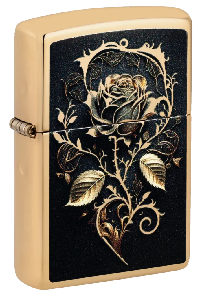 Zippo Golden Rose Design