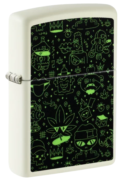 Zippo Doodle Cannabis Design
