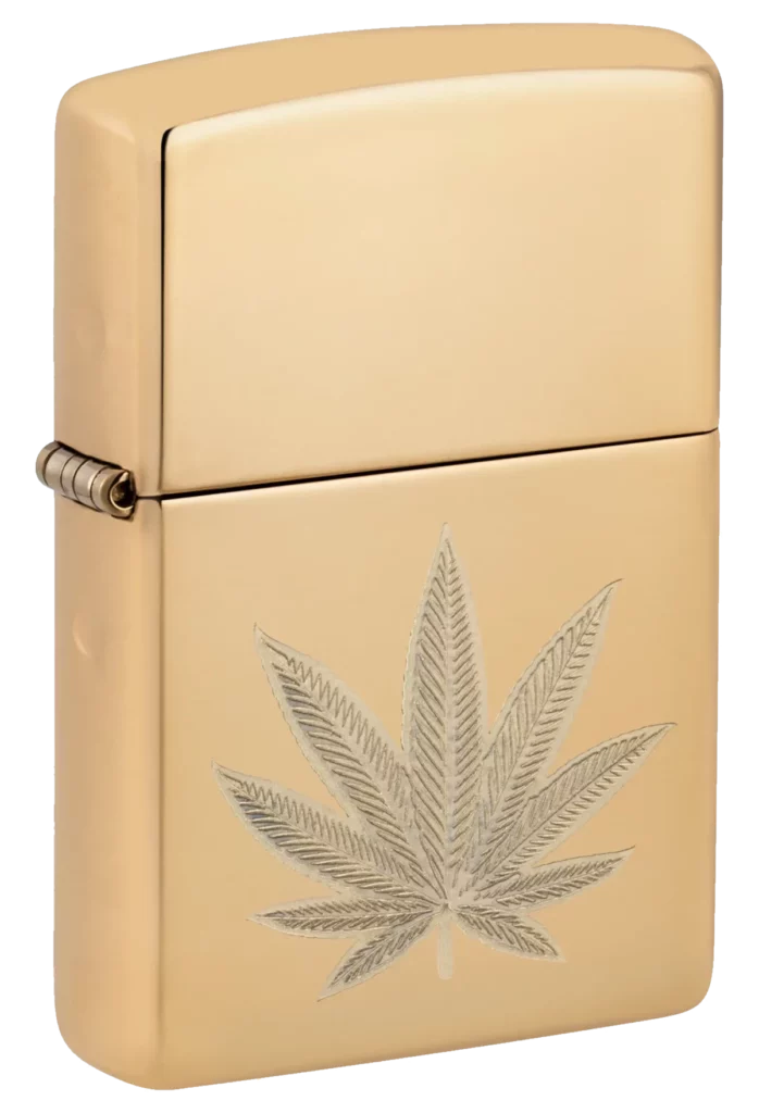 Zippo 254B Cannabis Leaf Design