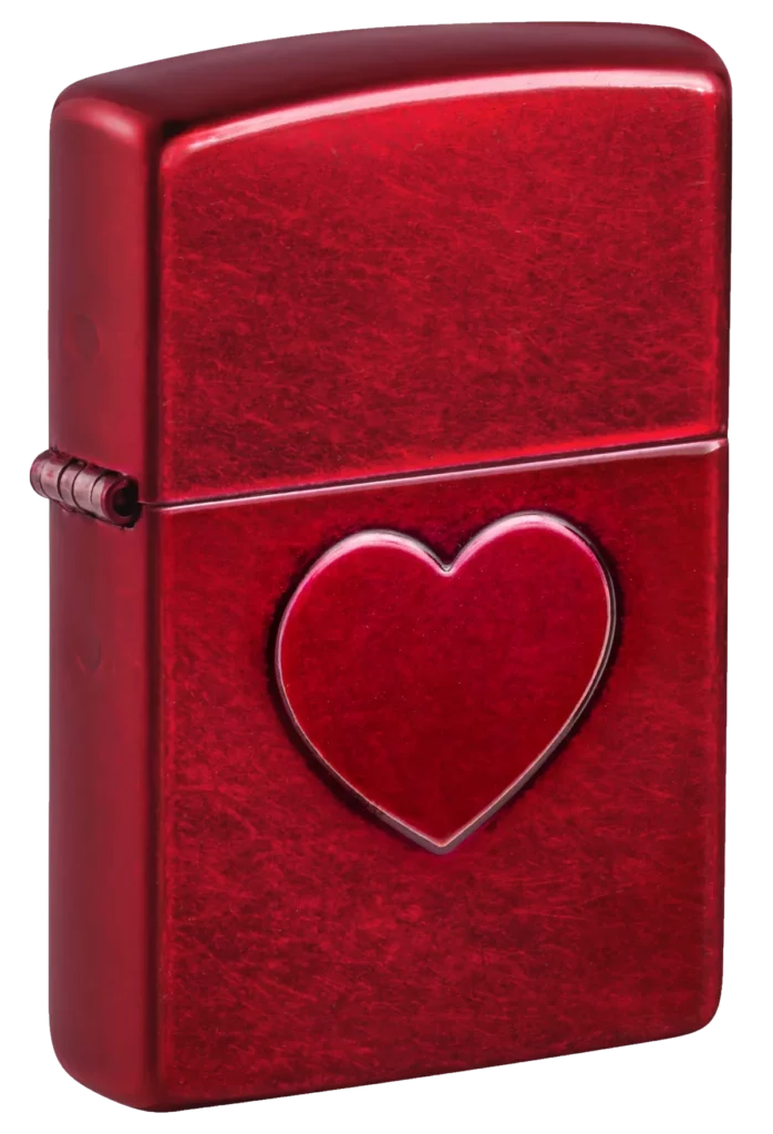 Zippo Stamped Heart Design