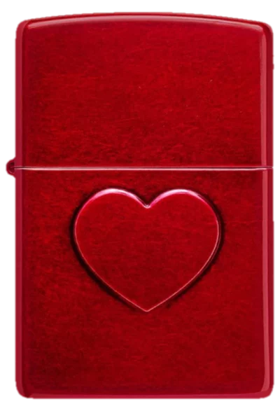 Zippo Stamped Heart Design
