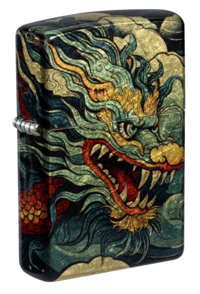 Zippo Colourful Dragon Design