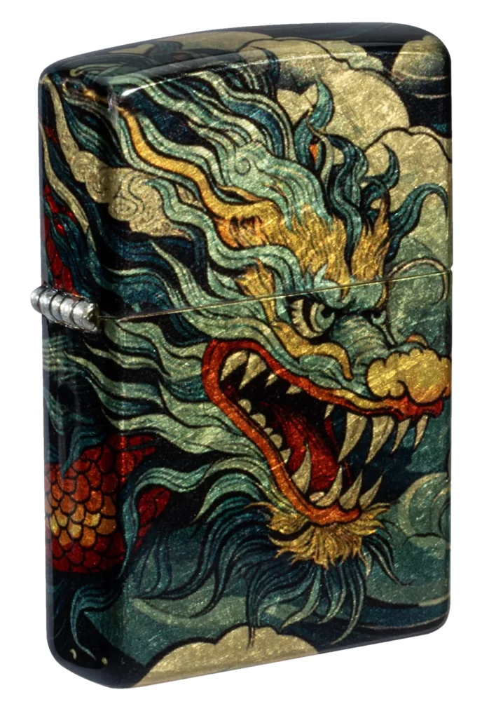 Zippo Colourful Dragon Design