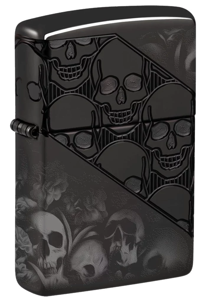 Zippo 46362 Diagonal Skulls Design