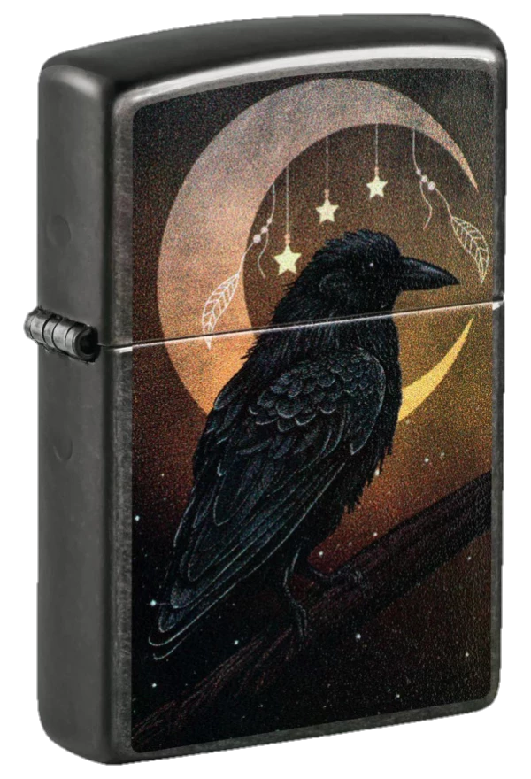 Zippo 28378 Crow and Moon Design