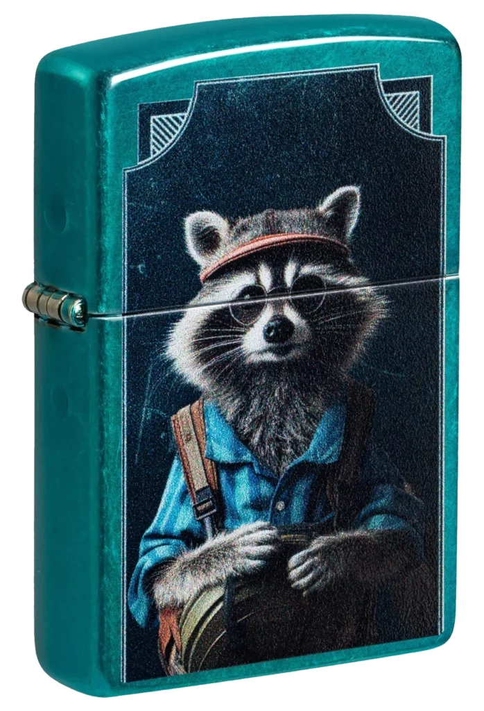Zippo 24004 Raccoon Hiker Design