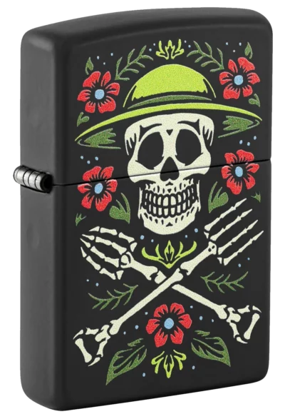 Zippo 218 Skull Gardener Design