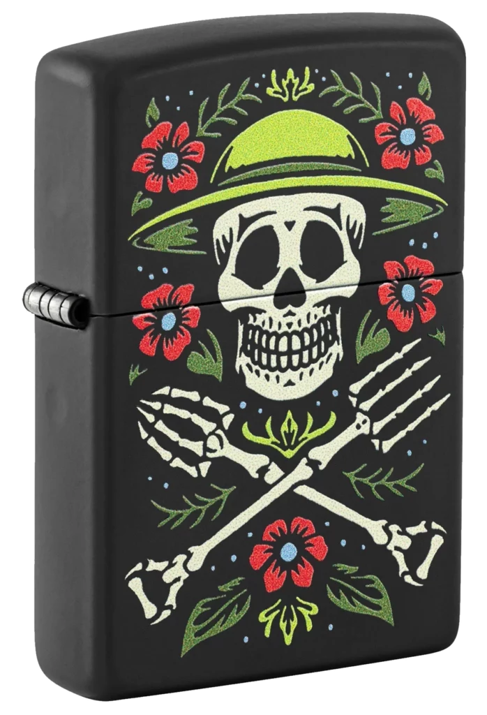 Zippo 218 Skull Gardener Design