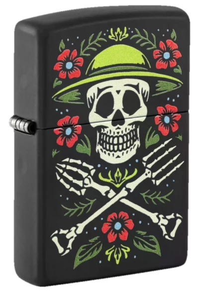 Zippo 218 Skull Gardener Design