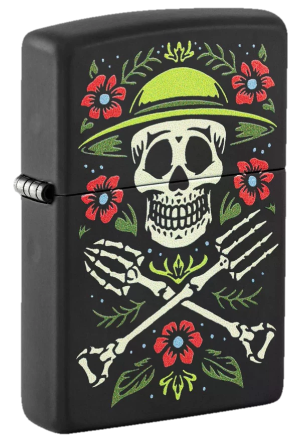Zippo 218 Skull Gardener Design