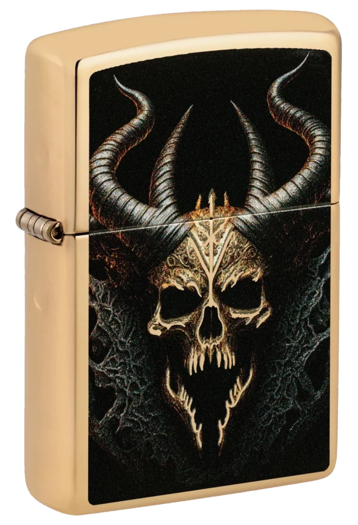 Zippo 254B Skull Design
