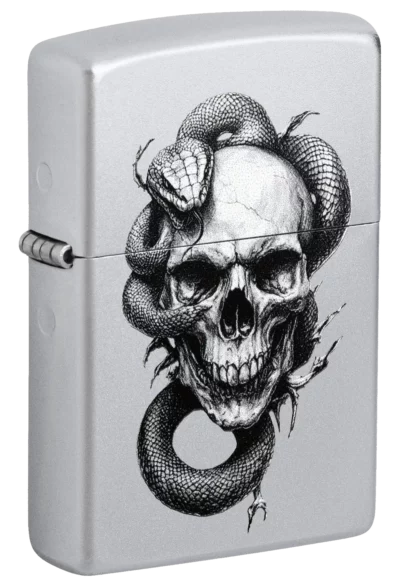 Zippo Skull and Snake Design