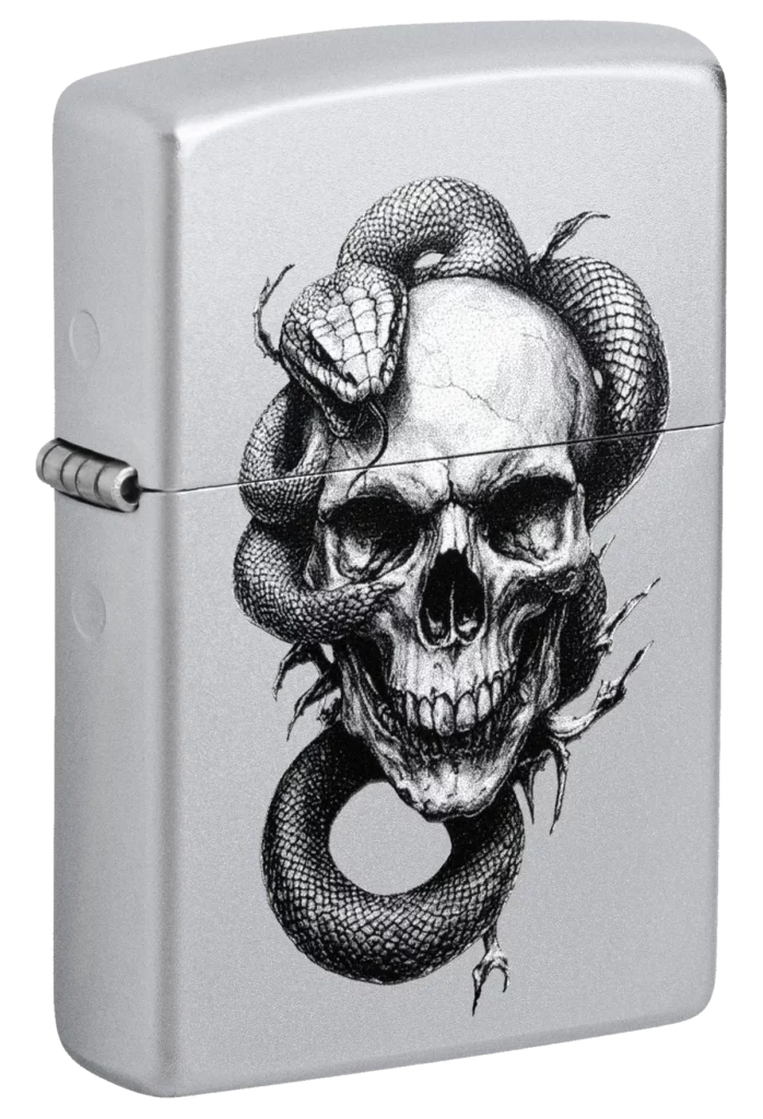 Zippo Skull and Snake Design