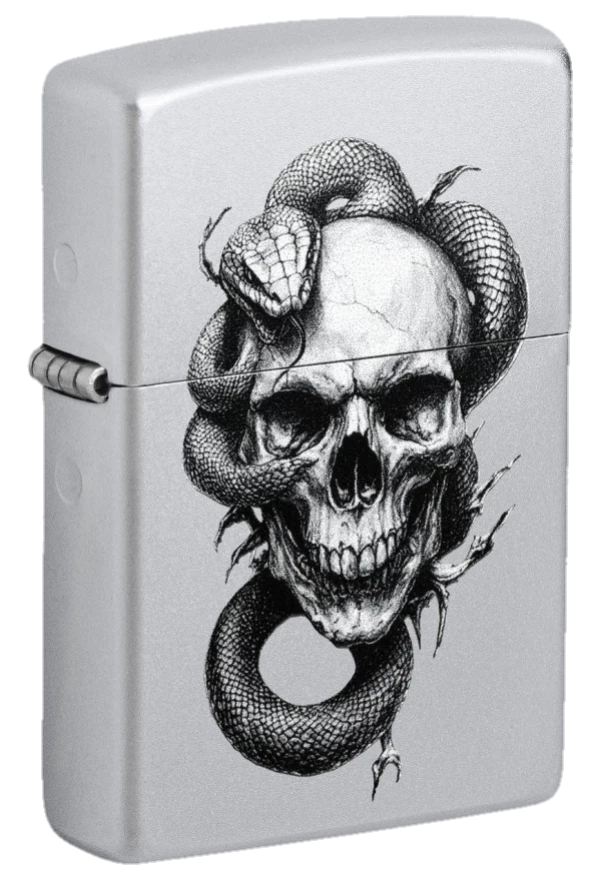 Zippo Skull and Snake Design