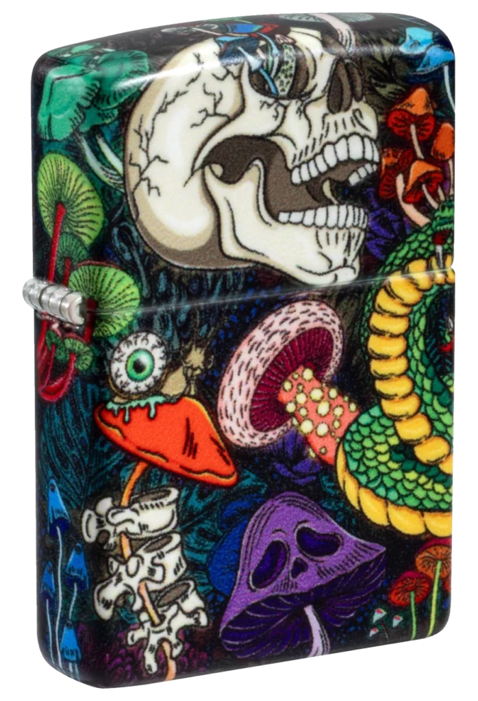 Zippo Psychedelic Skull Design