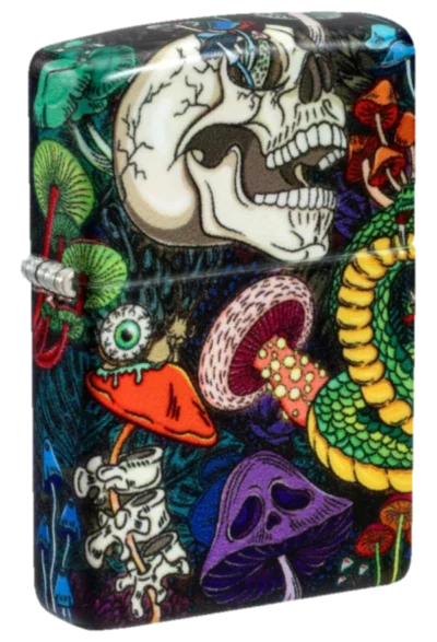Zippo Psychedelic Skull Design