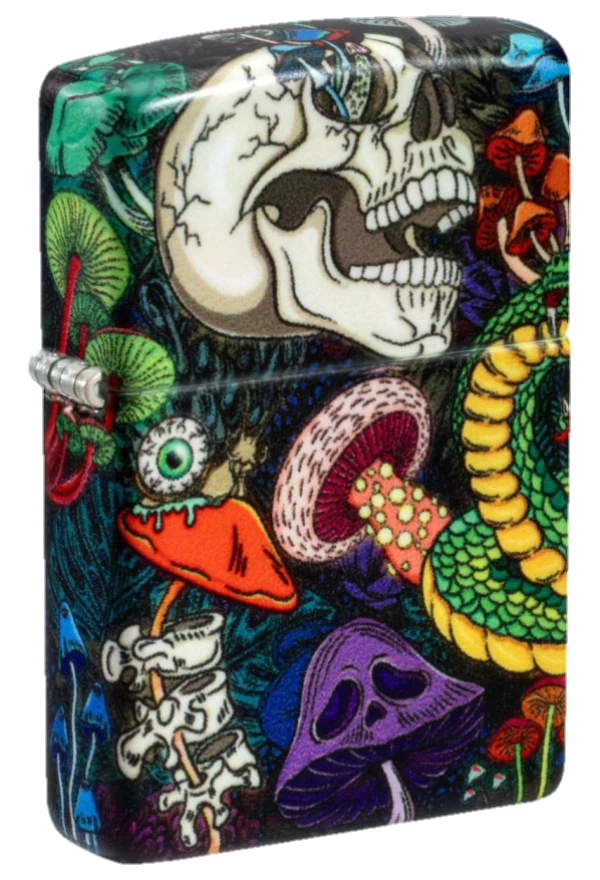 Zippo Psychedelic Skull Design