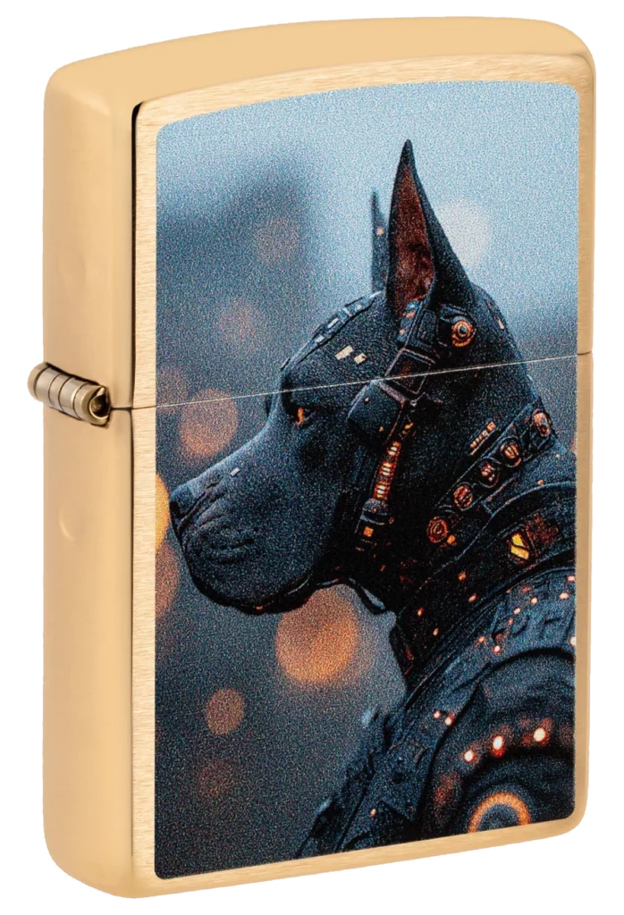 Zippo Futuristic Dog Design