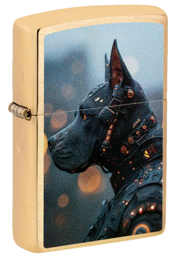 Zippo Futuristic Dog Design
