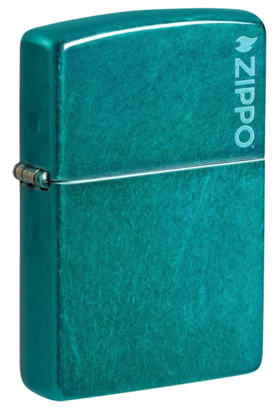 Zippo Candy Teal Zippo Logo